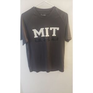 Under Armour HeatGear MIT Graphic Athletic Shirt MD Loose Gray Short Sleeve